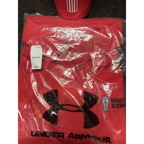 Whiteford Kenworth Under Armour Performance Polo (Red) Size XL And Can Koozie - Picture 2 of 4